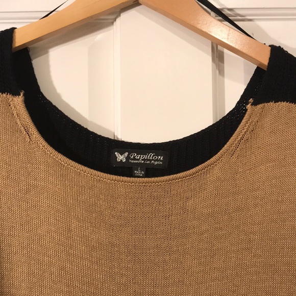 Papillon two tone High Low Sweater L - Picture 2 of 5